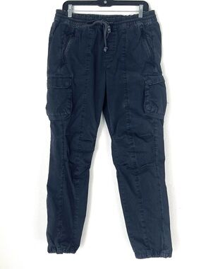 KITH Men's Navy Cargo Jogger Pants - Casual Elastic Waist Size Medium